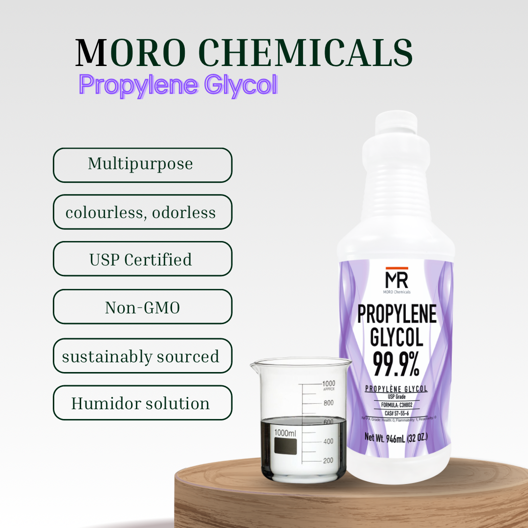 Propylene Glycol 99.9% Pure USP Grade - High Purity Chemical 1000mL (32 Fl Oz